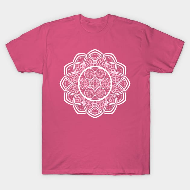 White Mandala T-Shirt by Korry